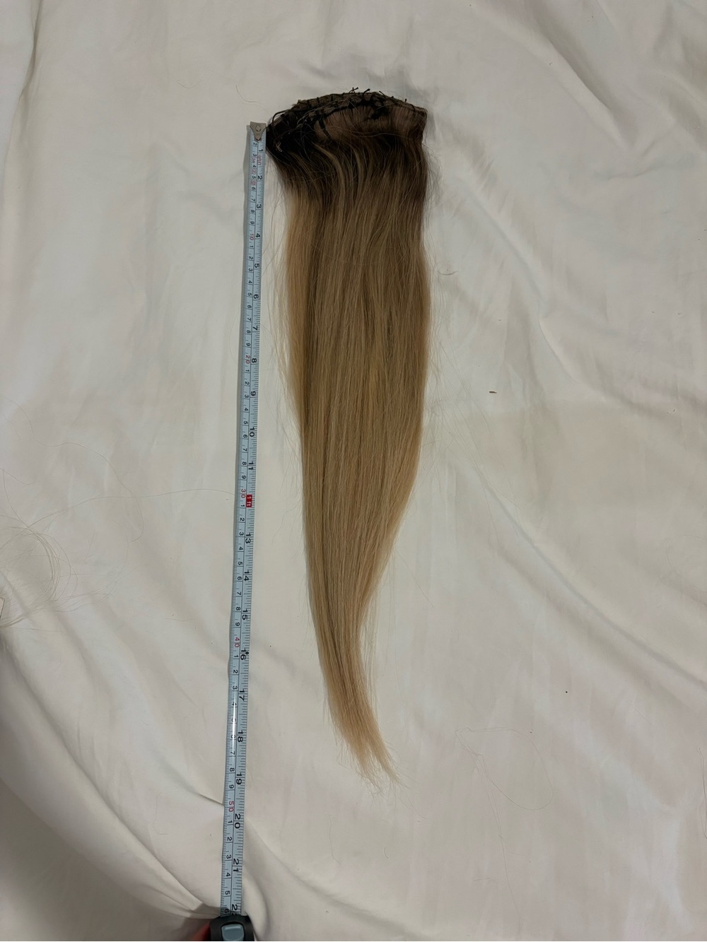 Blonde rooted weft Hair Extension - Natural Blonde